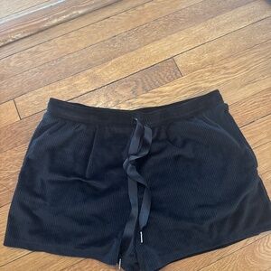 Black pajama shorts